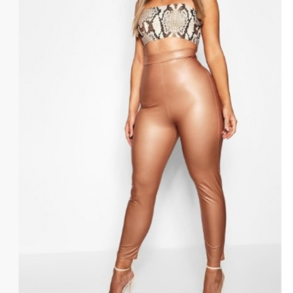 NWT Nude pleather leggings
